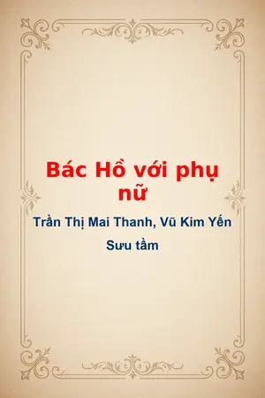 Ảnh bìa của Bác Hồ với phụ nữ