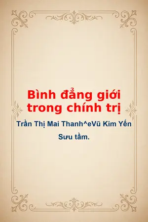 Ảnh bìa của Bình đẳng giới trong chính trị