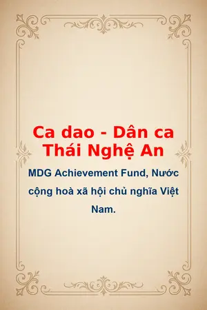 Ảnh bìa của Ca dao Dân ca Thái Nghệ An