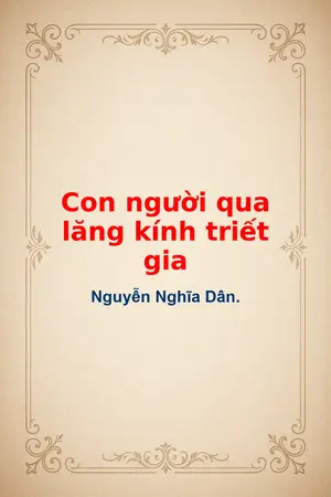 Ảnh bìa của Con người qua lăng kính triết gia