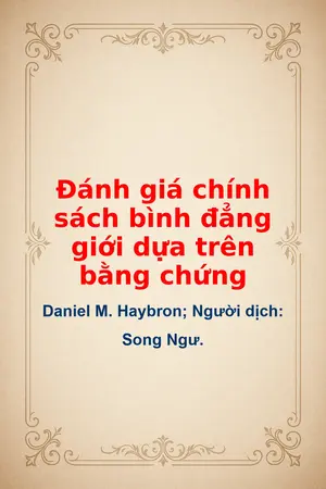 Ảnh bìa của Đánh giá chính sách bình đẳng giới dựa trên bằng chứng
