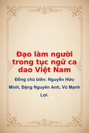 Ảnh bìa của Đạo làm người trong tục ngữ ca dao Việt Nam