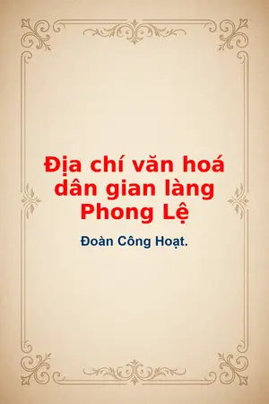 Ảnh bìa của Địa chí văn hoá dân gian làng Phong Lệ