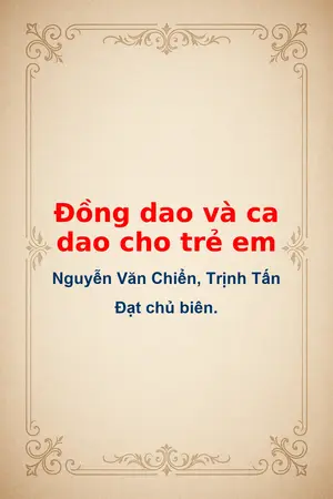 Ảnh bìa của Đồng dao và ca dao cho trẻ em