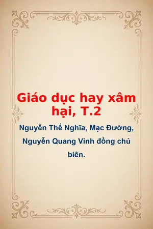 Ảnh bìa của Giáo dục hay xâm hại T2