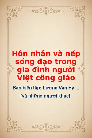 Ảnh bìa của Hôn nhân và nếp sống đạo trong gia đình người Việt công giáo