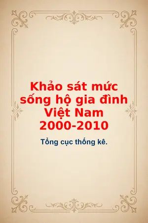 Ảnh bìa của Khảo sát mức sống hộ gia đình Việt Nam 2000 2010
