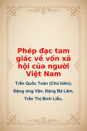 Ảnh bìa của Phép đạc tam giác về vốn xã hội của người Việt Nam