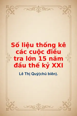 Ảnh bìa của Số liệu thống kê các cuộc điều tra lớn 15 năm đầu thế kỷ XXI