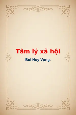 Ảnh bìa của Tâm lý xã hội