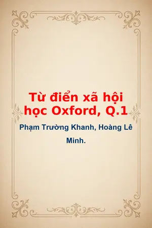 Ảnh bìa của Từ điển xã hội học Oxford Q1
