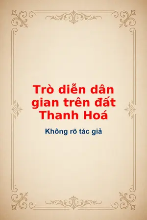 Ảnh bìa của Trò diễn dân gian trên đất Thanh Hoá
