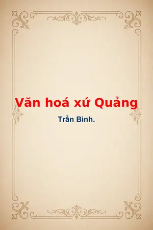 Ảnh bìa của Văn hoá xứ Quảng