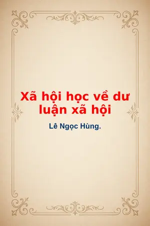 Ảnh bìa của Xã hội học về dư luận xã hội