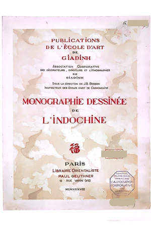 Ảnh bìa của Monographie dessine de Indochine 1 (Chuyên khảo minh họa về Đông Dương 1)