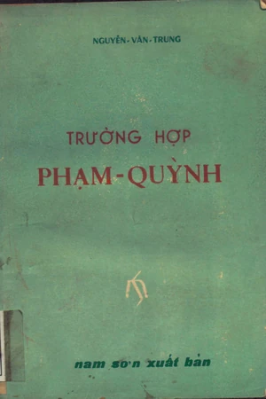 Ảnh bìa của Trường hợp Phạm Quỳnh