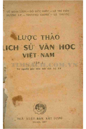 Ảnh bìa của Lược thảo lịch sử văn học Việt Nam - Tập 1