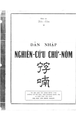 Ảnh bìa của Dẫn nhập nghiên cứu chứ Nôm