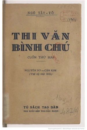 Ảnh bìa của Thi văn bình chú - Tập 2