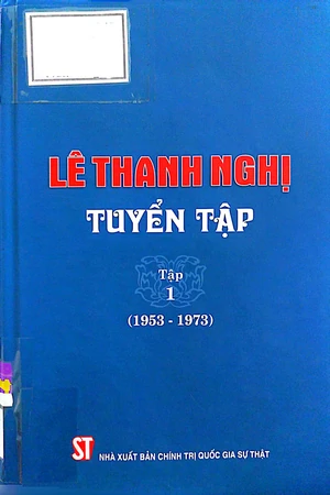 Ảnh bìa của Lê Thanh Nghị tuyển tập từ 1953 đến 1973