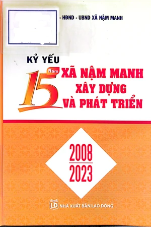 Ảnh bìa của Kỷ yếu 15 năm xã Nậm Manh xây dựng và phát triển (2008 - 2023)