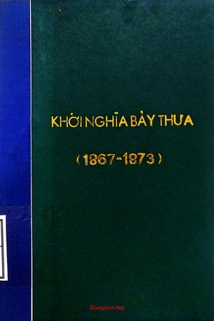 Ảnh bìa của Khởi nghĩa Bảy Thưa
