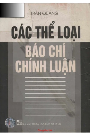 Ảnh bìa của Các thể loại báo chí chính luận