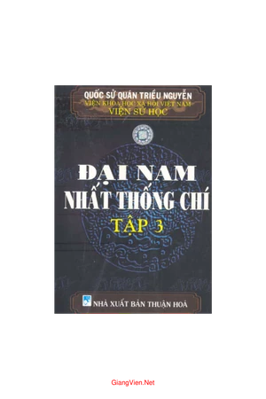 Ảnh bìa của Đại Nam Nhất thống chí - Tập 3