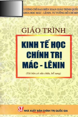 Ảnh bìa của Giáo trình kinh tế học chính trị Mác - LêNin