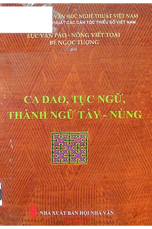 Ảnh bìa của Ca dao, tục ngữ, thành ngữ Tày Nùng