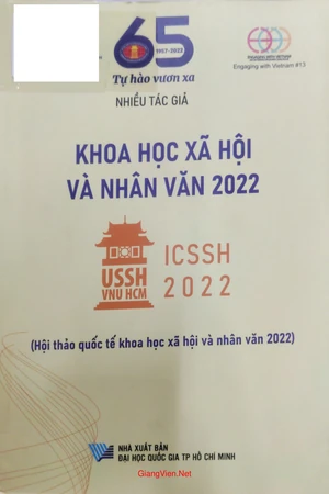 Ảnh bìa của Kỷ yếu Hội thảo Khoa học xã hội và nhân văn quốc tế 2022