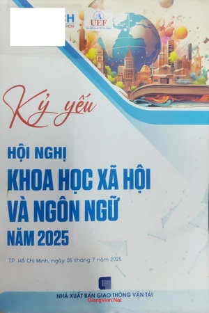 Ảnh bìa của Kỷ yếu Hội nghị Khoa học xã hội và ngôn ngữ năm 2025