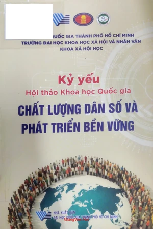 Ảnh bìa của Kỷ yếu Hội thảo khoa học quốc gia chất lượng dân số và phát triển bền vững