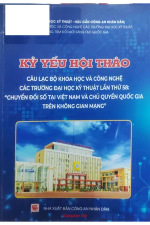 Ảnh bìa của Kỷ yếu Hội thảo Chuyển đổi số quốc gia và chủ quyền quốc gia trên không gian mạng