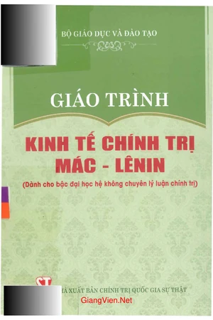 Ảnh bìa của Giáo trình Kinh tế chính trị Mác - LêNin - không chuyên