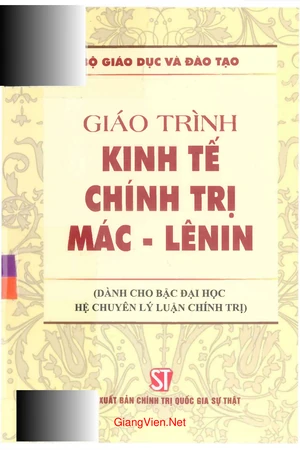 Ảnh bìa của Giáo trình Kinh tế chính trị Mác - LêNin - chuyên