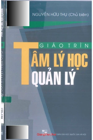 Ảnh bìa của Giáo trình tâm lý học quản lý (tác giả Nguyễn Hữu Thụ)