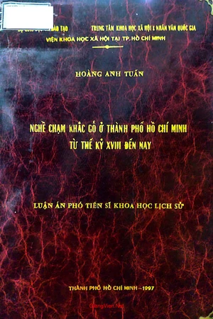 Ảnh bìa của Nghề chạm khắc gỗ ở Thành phố Hồ Chí Minh từ thế kỷ XVIII đến nay
