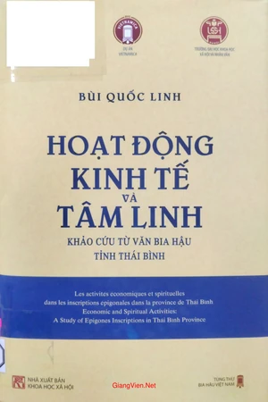 Ảnh bìa của Hoạt động kinh tế và tâm linh. Khảo cứu từ văn bia hậu tỉnh Thái Bình