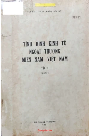 Ảnh bìa của Tình hình kinh tế ngoại thương miền Nam Việt Nam (tập 2)