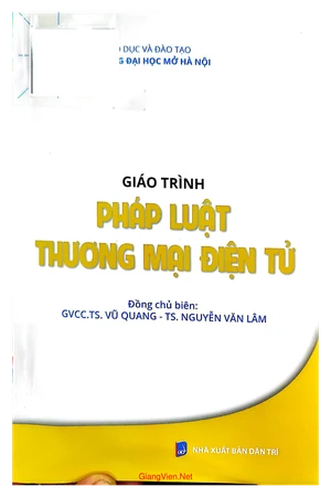 Ảnh bìa của Giáo trình pháp luật thương mại điện tử