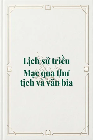 Ảnh bìa của Lịch sử triều Mạc qua thư tịch và văn bia