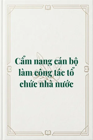 Ảnh bìa của Cẩm nang cán bộ làm công tác tổ chức nhà nước