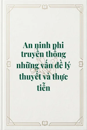 Ảnh bìa của An ninh phi truyền thống những vấn đề lý thuyết và thực tiễn