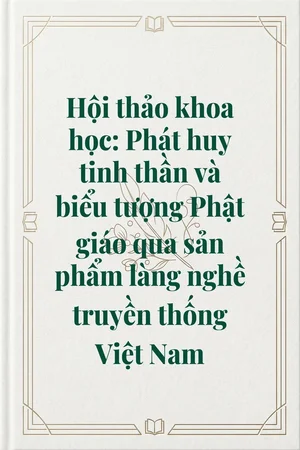 Ảnh bìa của Hội thảo khoa học: Phát huy tinh thần và biểu tượng Phật giáo qua sản phẩm làng nghề truyền thống Việt Nam