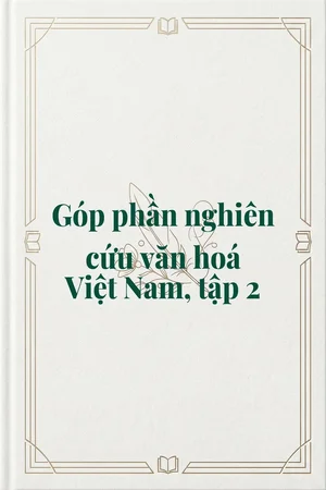 Ảnh bìa của Góp phần nghiên cứu văn hoá Việt Nam, tập 2