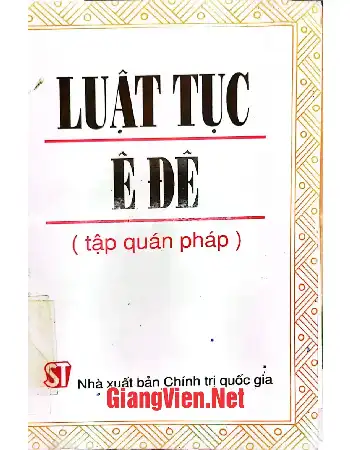 Luật tục Ê Đê, tập quán pháp