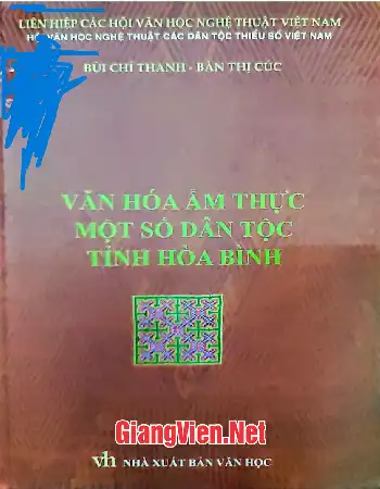 Văn hóa ẩm thực một số dân tộc tỉnh HòaBinhf