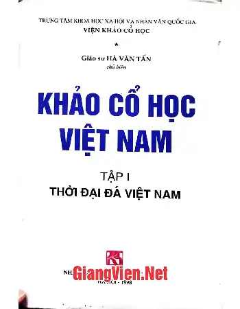 Khảo cổ học Việt Nam Tập 1 - Thời đại đá Việt Nam