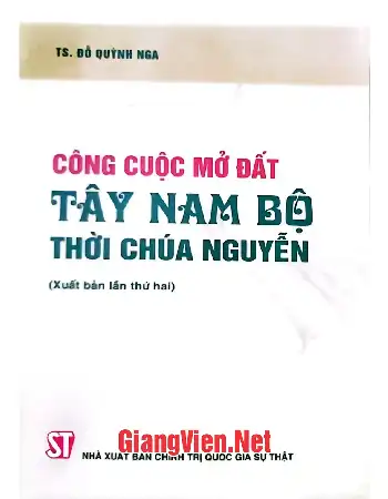 Công cuộc mở đất Tây Nam Bộ thời Chúa Nguyễn